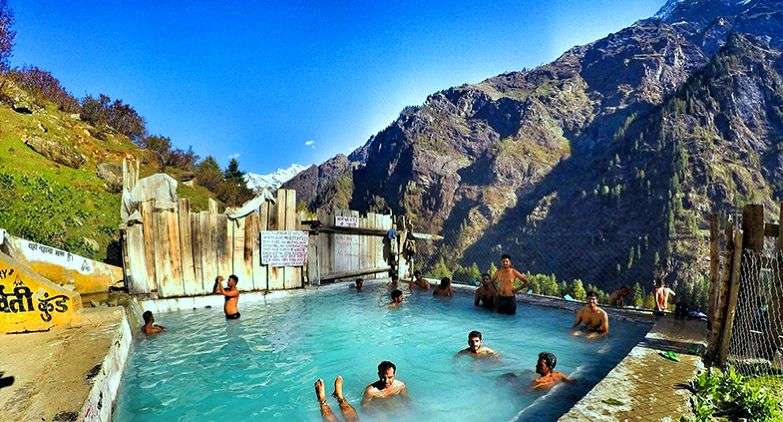 Hot spring at Kheer Ganga